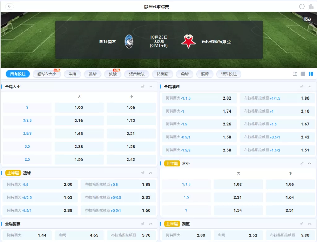 2025-10-23 亞特蘭大 vs 布拉格斯拉維亞