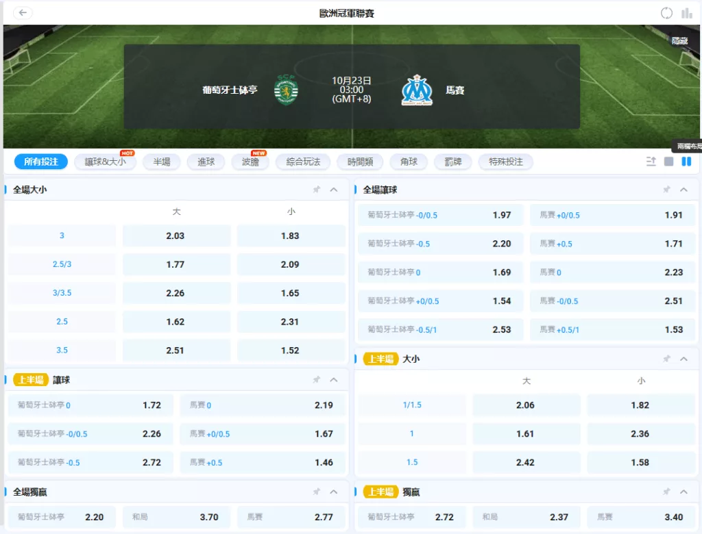 2025-10-23 里斯本競技 vs 馬賽